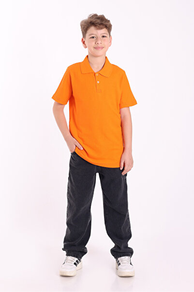 Generic Brand Tricou școlar unisex pentru copii, simplu, cu mânecă scurtă, cu...