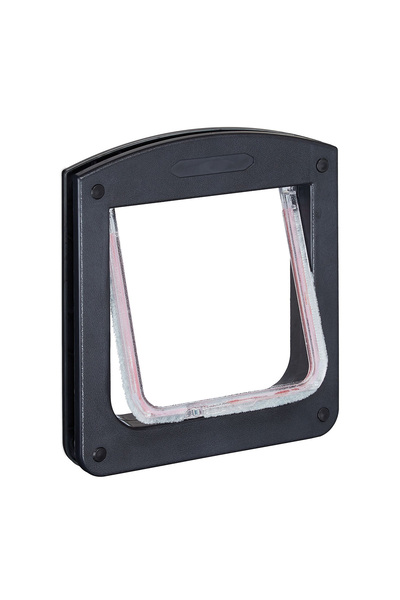 Relaxday Door flap for cats/small dogs with magnet, Black, 22 x 20 cm