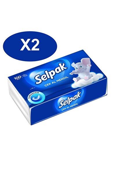 Selpak تشيك آل مناديل 100 قطعة × مجموعة من 2