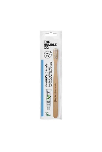 The Humble Co. Humble brush-Vegan Bambu Diş fırçası+ Yetişkin diş macunu seya...
