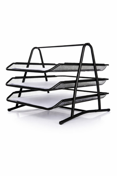 Other Luxury metal desktop file organizer – 3-shelf paper holder for organizi...