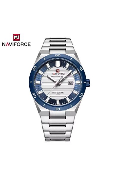 Naviforce Mavi Beyaz Kadran Çelik Kayış Kol Saati