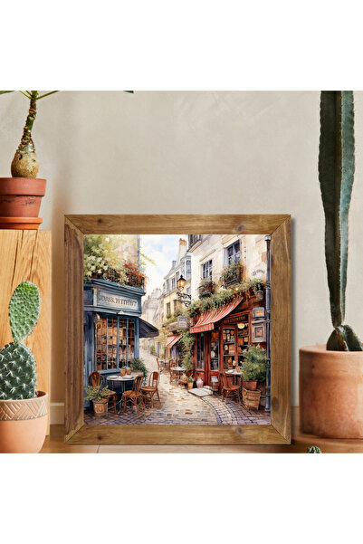 Tuba Decor Tablou pătrat cu ramă din lemn darsokak