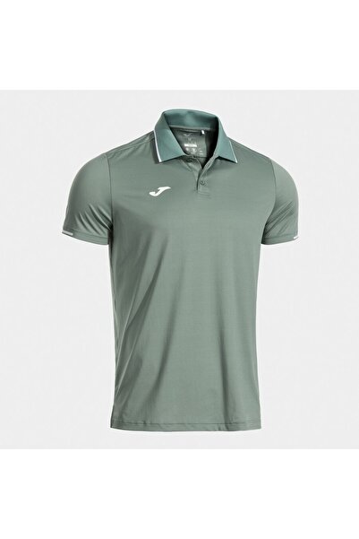 Joma Tricou polo verde cu mânecă scurtă pentru bărbați, cu guler polo