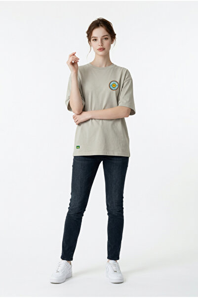 Dad&Children Unisex Sunshine Oversized T-Shirt Mold Mink