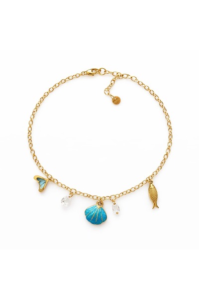 CHARMLUCKY Steel Charm Anklet