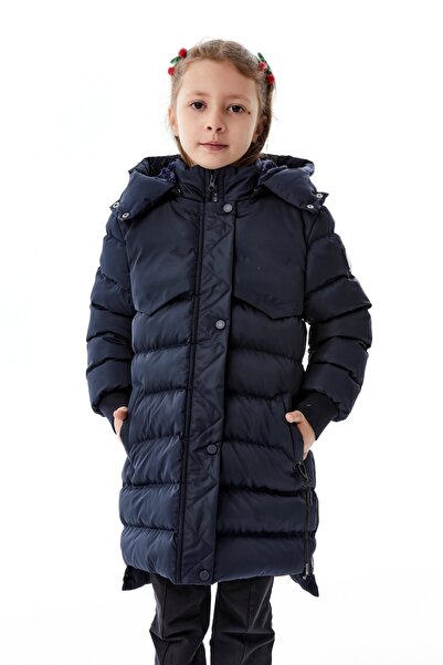 pearnight Palton de iarnă cu glugă pentru fete geacă cu puf