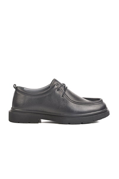 Aspor Black Genuine Leather Men's Casual Shoes