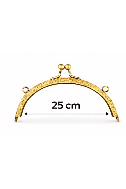 aurellen 25 cm Oval Çanta Bursu Metal Çanta Kilidi - Çanta Yapım Aparatı, Mak...
