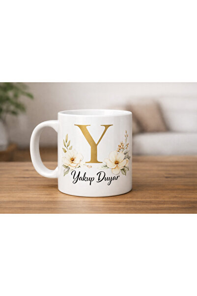 D&Y GAUDERY Kişiye Özel İsim Yazılı Harfli Kupa Bardak – Sevgiliye / Arkadaşa...