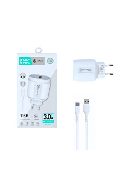 OEM GSM Accessories Phone Charger Plug DK C 01 + Type C Cable 1 M QC 3.0 Fast...