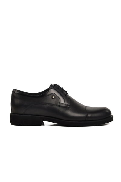Aspor Black Genuine Leather Men's Classic Shoes