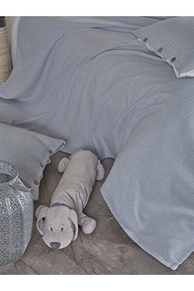 Cottonest Double Bedspread 220X240 cm Cotton Polyester Buttoned with Pillow C...