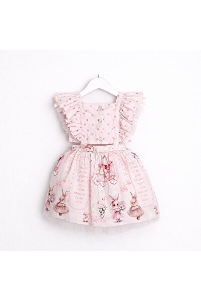 Cumino Φόρεμα για κορίτσια με σχέδιο κουνελιού 2-3-4-5 ετών