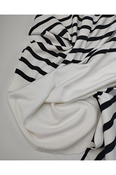 Kumaş Parça نسيج إنترلوك محبوك باللونين الأسود والأبيض مقاس 160x200 سم