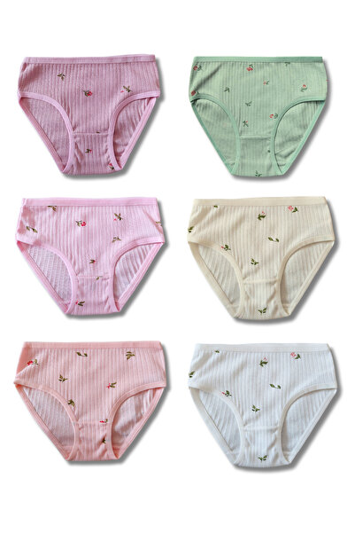 Panfilia 100% Cotton Girls' Underwear Corded Fabric Pack / Panties / Underwear