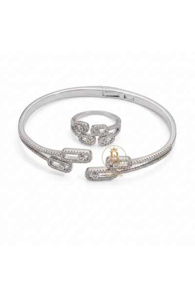 Black Season Round bracelet set + free size ring