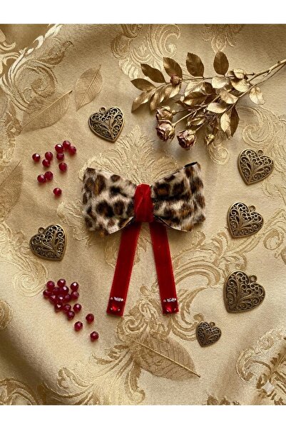 roseberry yetişkin kadife taşlı Leopar toka