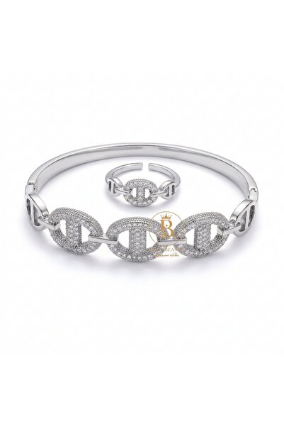 Black Season Round bracelet set + free size ring