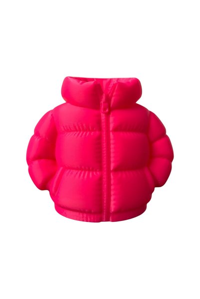 MCY DEKOR Puffer Mont Shaped Desktop Pen Holder and Organizer - Office and Student Gift - Pink