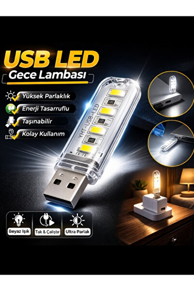 online shopping dsg store Mini Lamba Usb Aydınlatma Taşınabilir Led Işık Beyaz