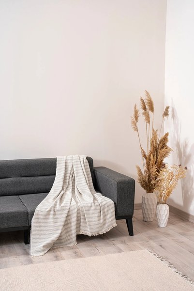 Bovia Home قطن قطعة من أغطية الكراسي غطاء أريكة / مهدّب