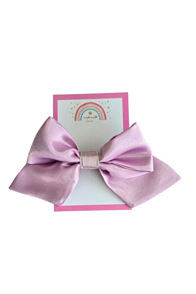 Atelier Nui Lilac Satin Bow Buckle