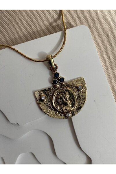 JEWELRY Çelik Zincirli Vintage Etnik Kolye