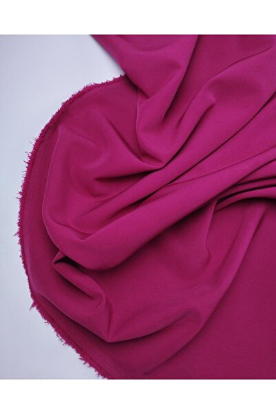 Kumaş Parça Crepe Fabric in Pink Color Width: 140cm