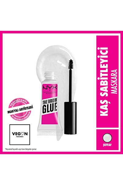 NYX Brow Glue Kaş Sabitleyici Maskara Şeffaf