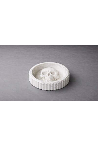 Nebron Kuru Kafa Tasarımlı Kül Tablası. mermer Desenli Taş Küllük Lüx Tasarım...