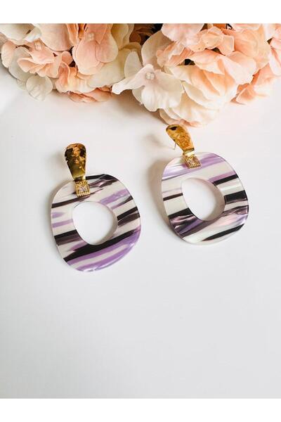 DEVİ fashion Steel Gold Hoop Earrings 7 cm