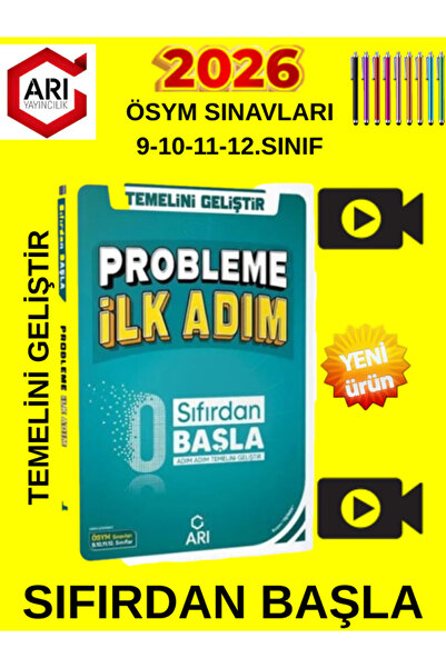 Ens Yayıncılık Arı 2026 İlk Adım Problem 9 10 11 12 Sinif 0 Dan Başla Temelin...