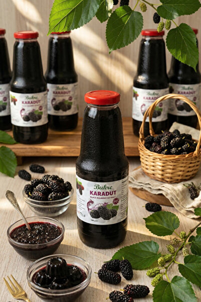 HAKER İNCİR Bukre Doğal Karadut Şurubu 1000 gr - Karadut Özü 1/5 Konsantre - ...