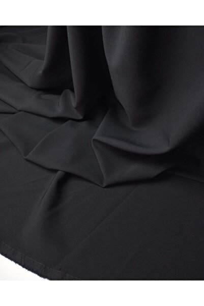 Kumaş Parça Crepe Fabrics in Black Color Width: 140cm