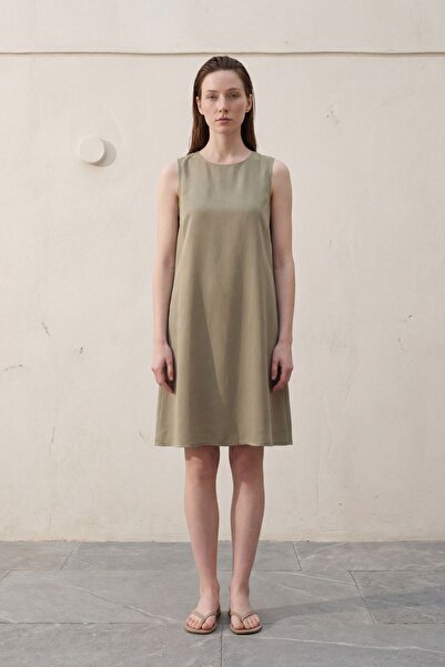 Hiccup My Fashion Sleeveless Pocketed Mini Dress