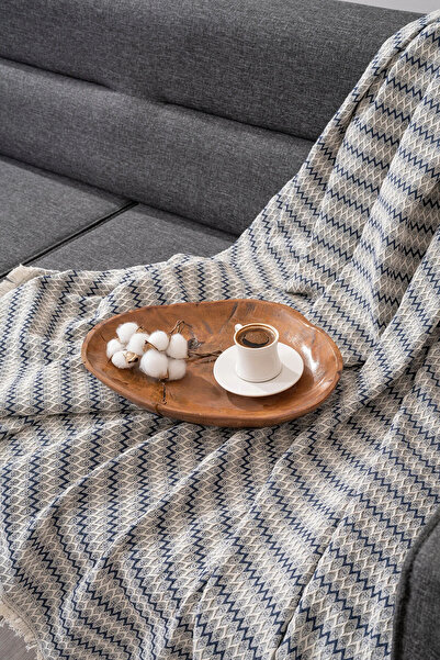 Bovia Home Cotton Pcs Sofa Cover / Fringed Seat Shawl