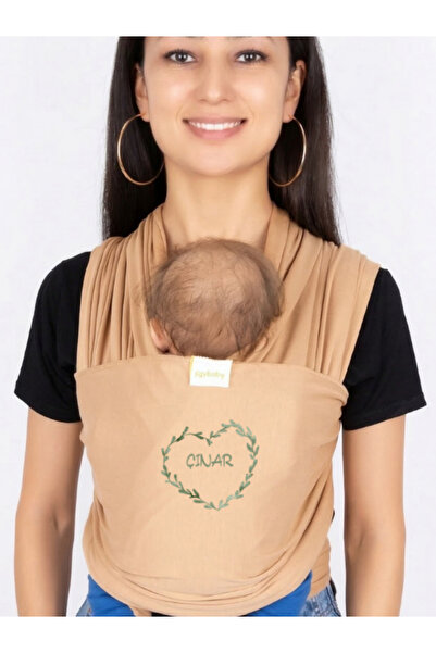EGGBABY İsme Özel Tasarım Ergonomik Sling Bebek Taşıma Şalı Pamuk Kumaş Wrap ...