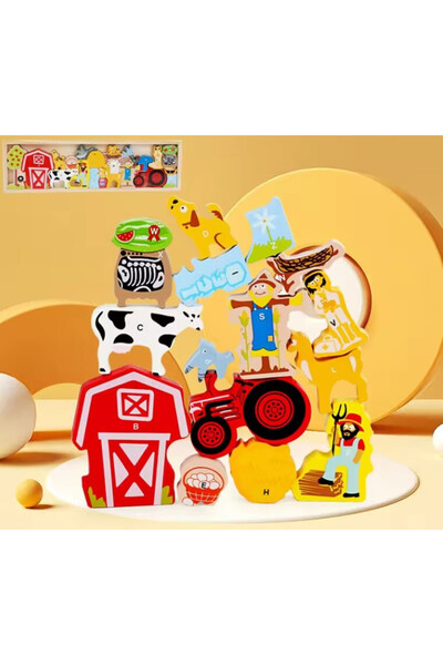 OEM Образователен дървен пъзел за деца - 26 части - 3D цветен пъзел с анимаци...