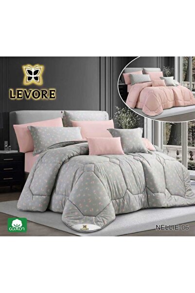 Levorey Levore cotton bedspread, single and a half size, 5 pieces, double-sided