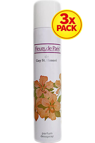 FLEURS D' ES 3x PACK Fleurs de Paris Blanc Deodorant for Women 200 ml