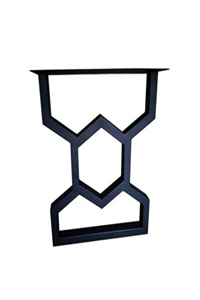 andekor بنقشة هندسية أرجل طاولة معدنية – تصميم عصري وقوي