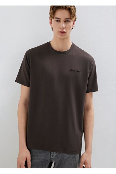 Mavi Blugi brodați, croială lejeră (bol rahat croială ) basic tricou