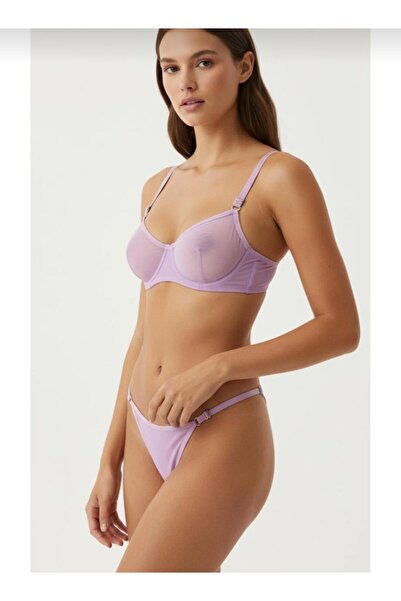 Freya Kadın Transparan Balenli Iç Çamaşırı Takımı
