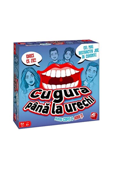 As Joc de societate Cu gura pana la urechi pentru copii si adulti, 8 ani+, 2-...