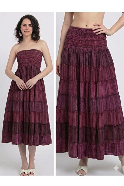 AYASOFYA OTANTIK Women's Indian Vintage Detailed Bohemian 100% Cotton Layer L...