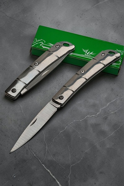 Keskin Adam NO 69WY Paslanmaz Çelik Kamp Outdoor Mini Cep Çakı Gümüş Renk