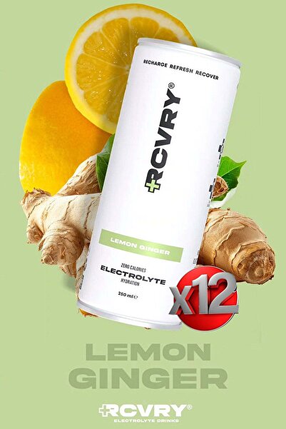 RCVRY Pachet de 12 vitamine cu electroliți pentru hidratare în apă | Lămâie ș...