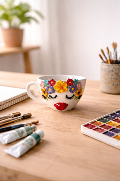 MeGgDecor Spring Woman Colorful Mug