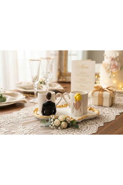 gençler t shop ÖZEL ÜRETİM SÖZ & NİŞAN & KIZ İSTEME 2'Lİ FİNCAN SETİ